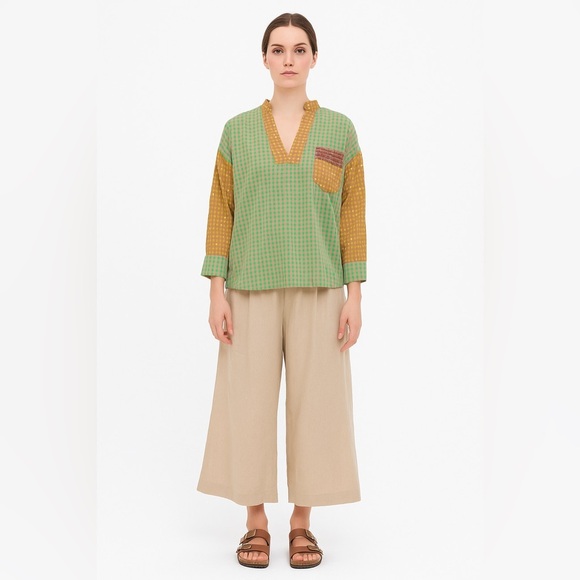 Ace & Jig Lizzie Top Cotton Pullover In Cantaloupe Mixed Print NWT - Picture 1 of 11